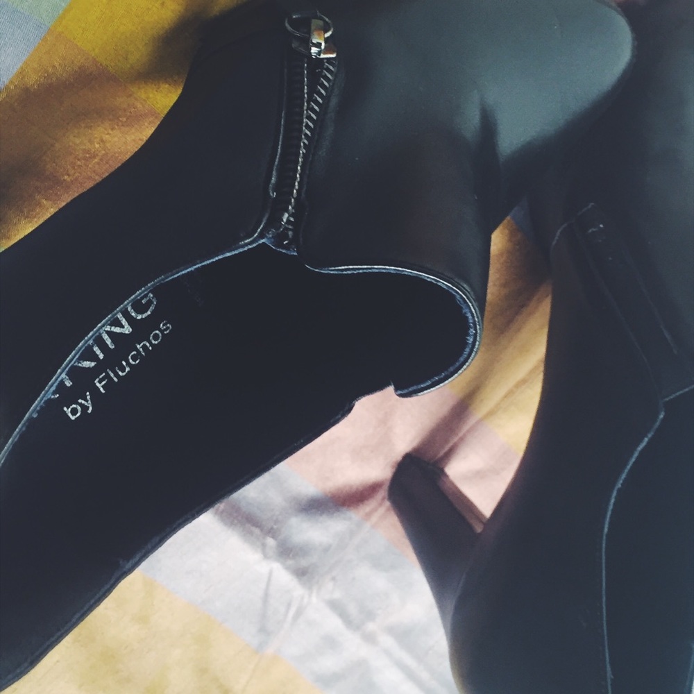 Comfort heels, leather